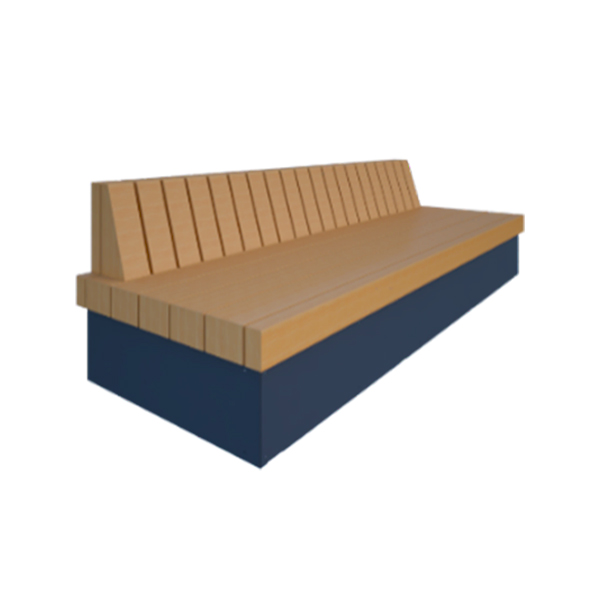 Лава вулична зі спинкою k-bench-B23-180.82,5.65